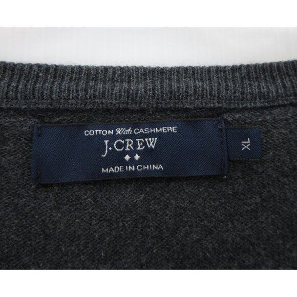 J Crew Sweater XL Cashmere Cotton Pullover Preppy Minimalist Knit - Picture 8 of 10